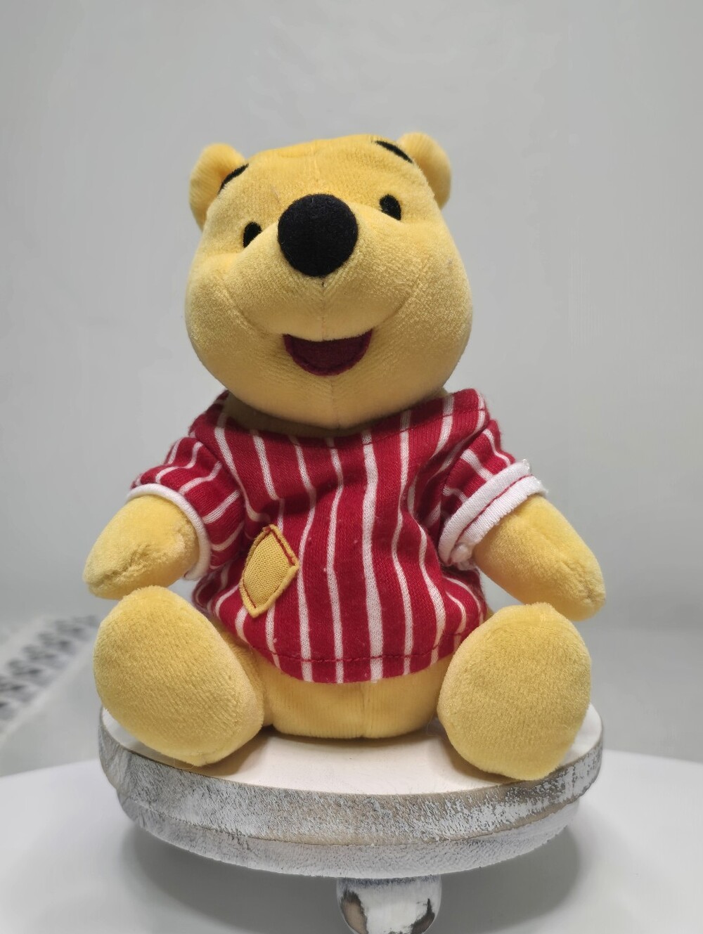 Disney Winnie the Pooh Pajama Party Star Bean Small Plush Stuffed Animal Toy